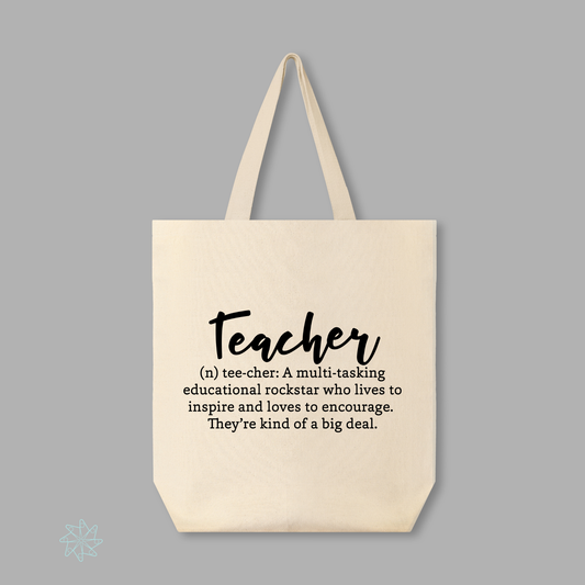 Teacher Definition Tote Bag