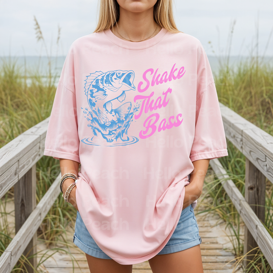 Shake That Bass Fishing Tee or Sweatshirt