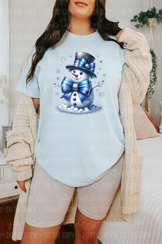 Frosty Elegance Snowman Tee