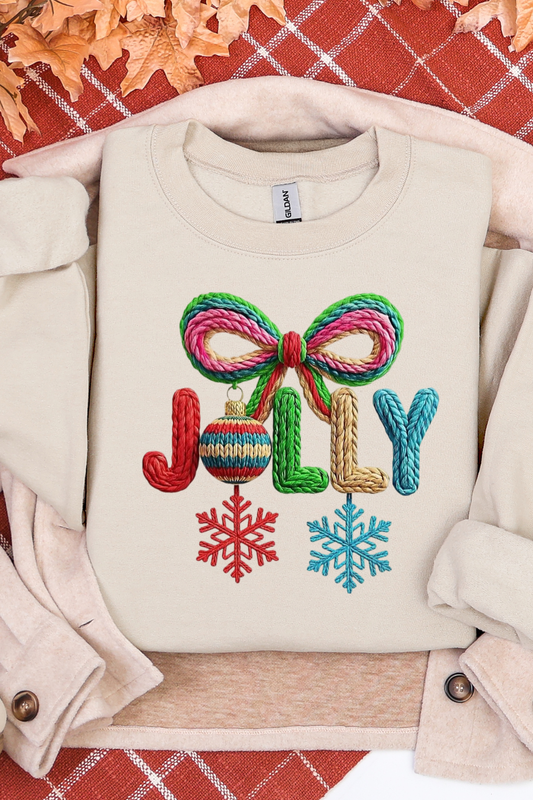 Jolly Faux Yarn Sweatshirt