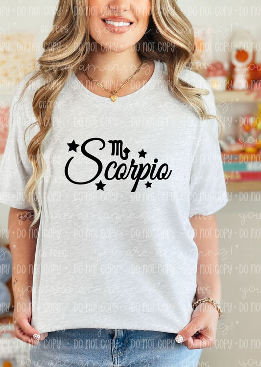 Scorpio Zodiac Sign Tee