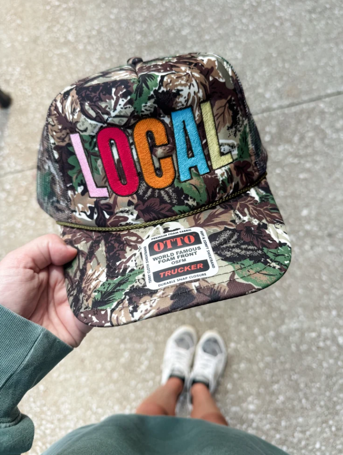 Colorful Local Camo Trucker Hat