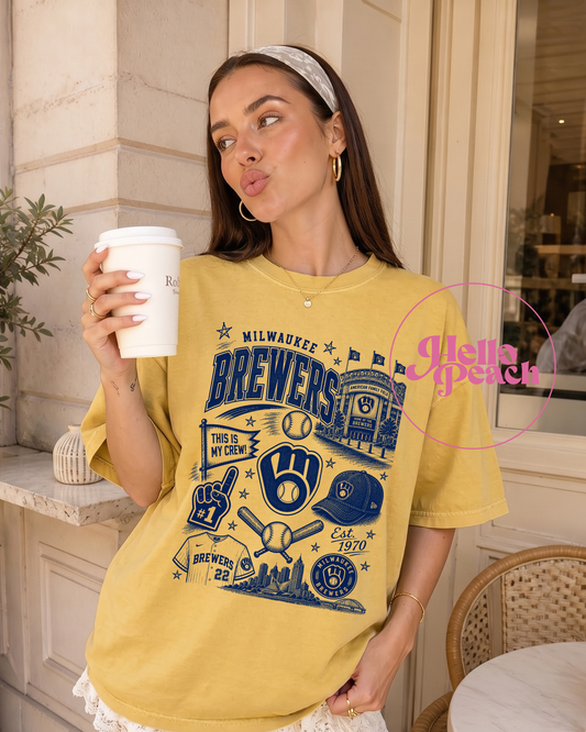 Milwaukee Baseball Collage Tee
