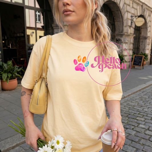 Small Paw Watercolor Tee