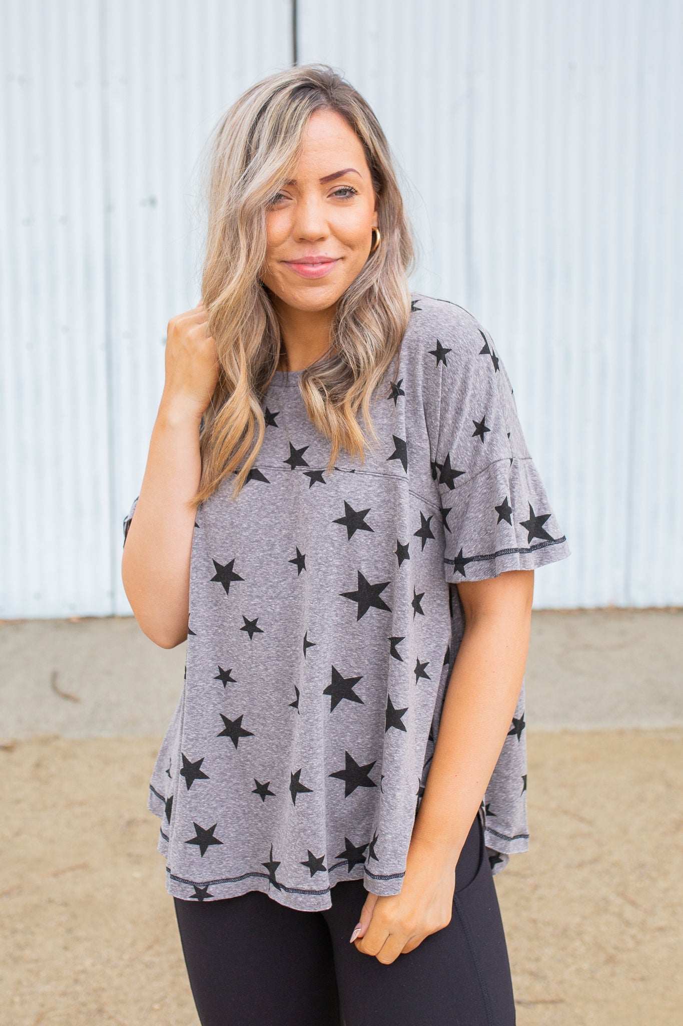 Starry Night Short Sleeve Top