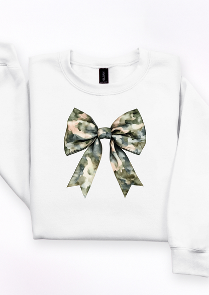 Camo Bow Sweatshirt