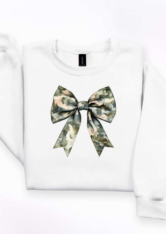 Camo Bow Sweatshirt