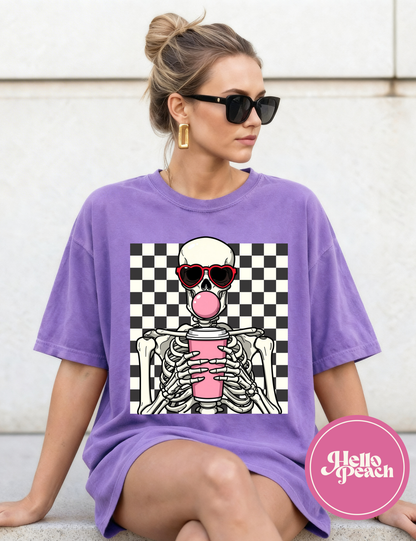 Bubblegum Skeleton Tee