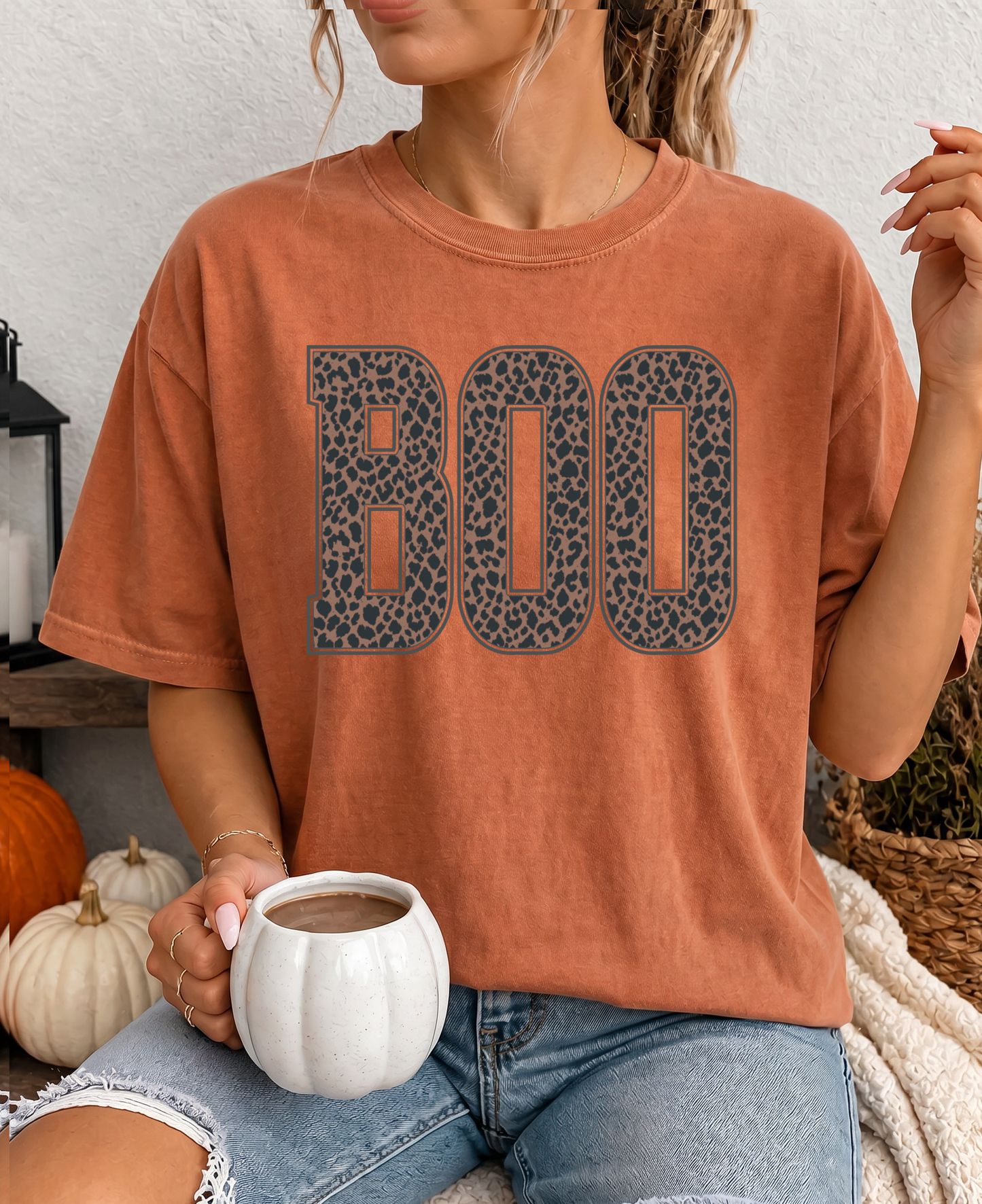 Leopard Boo Tee