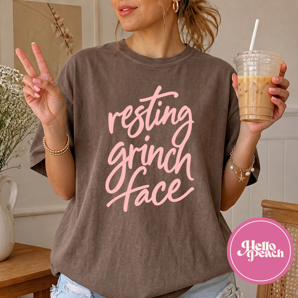Resting Grinch Face Tee