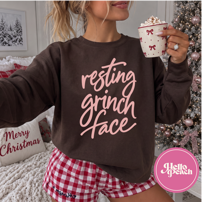Resting Grinch Face Crewneck