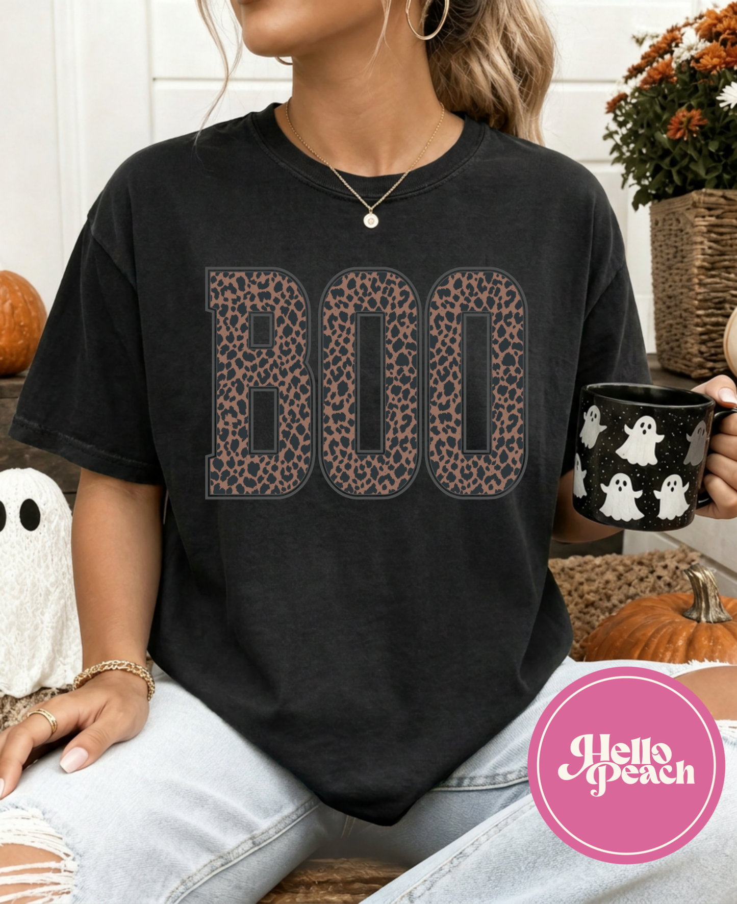Leopard Boo Tee