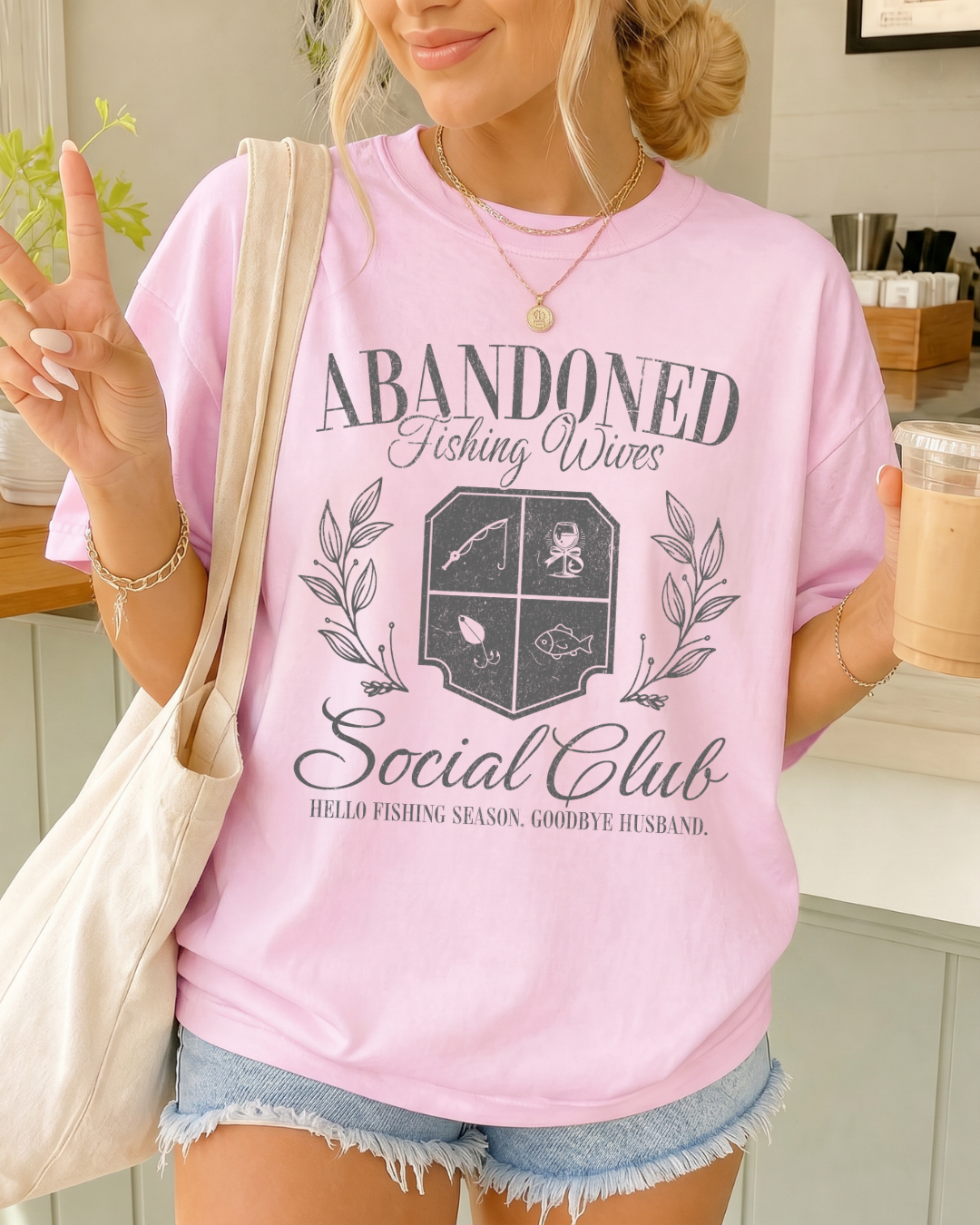 Abandond Fishing Wives Club Tee