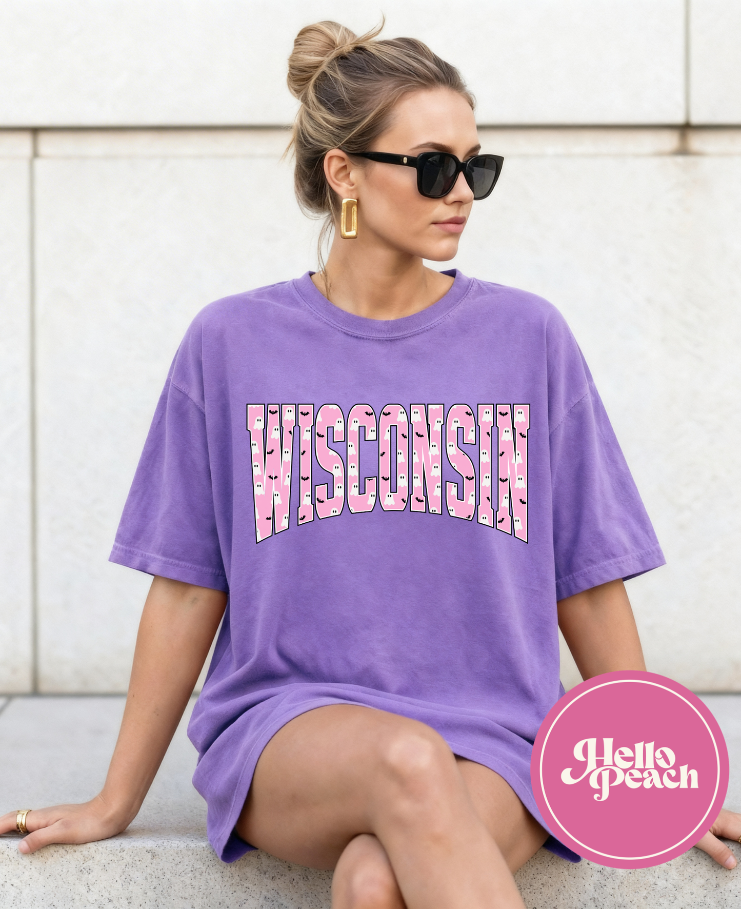 Pink Ghost Wisconsin Tee