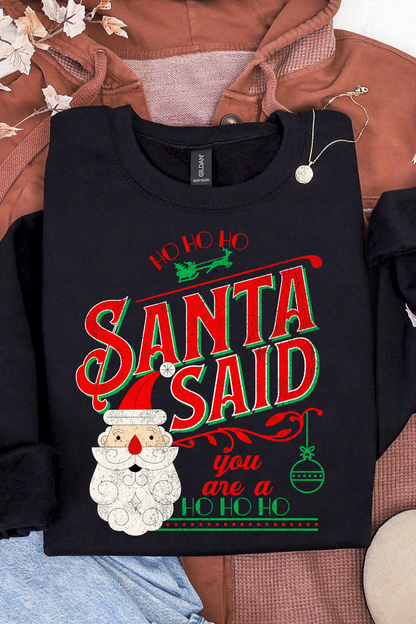 Santa Said You Are A Ho Sweatshirt