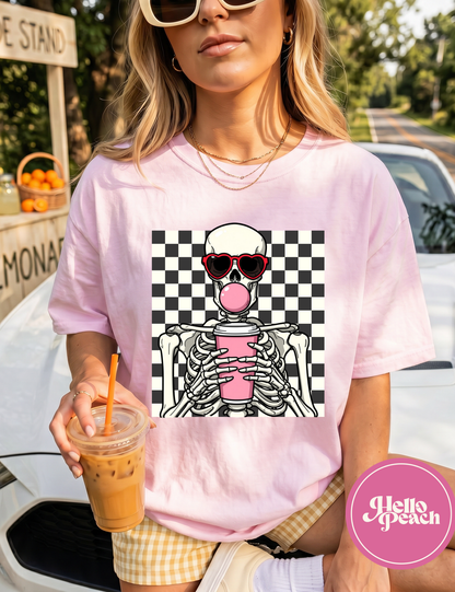 Bubblegum Skeleton Tee