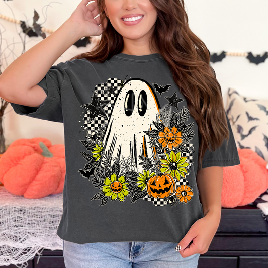 Retro Floral Ghost Tee