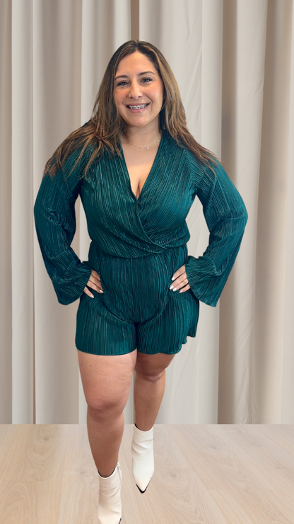 Night In Plisse Romper