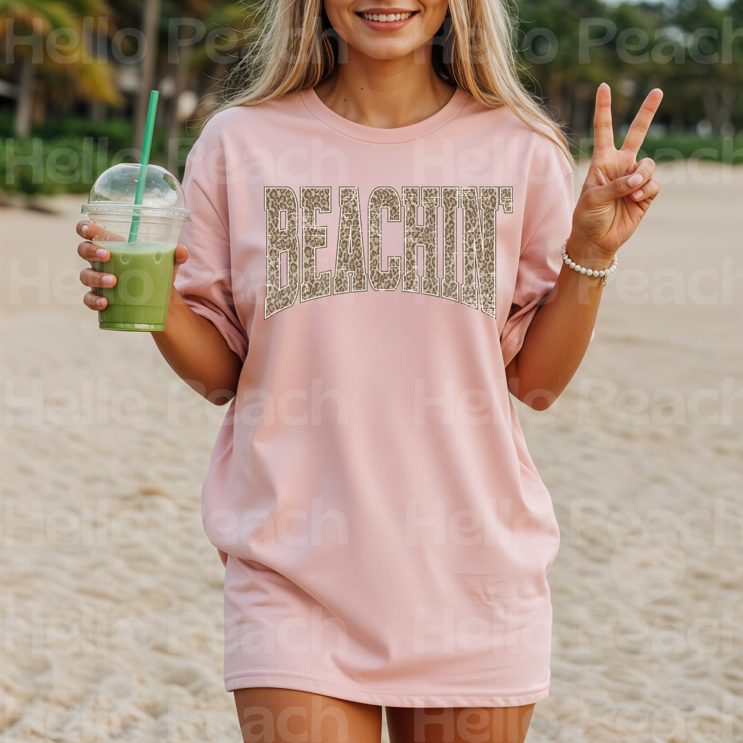 Beachin' Cheetah Tee or Sweatshirt