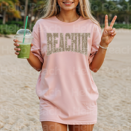 Beachin' Cheetah Tee or Sweatshirt