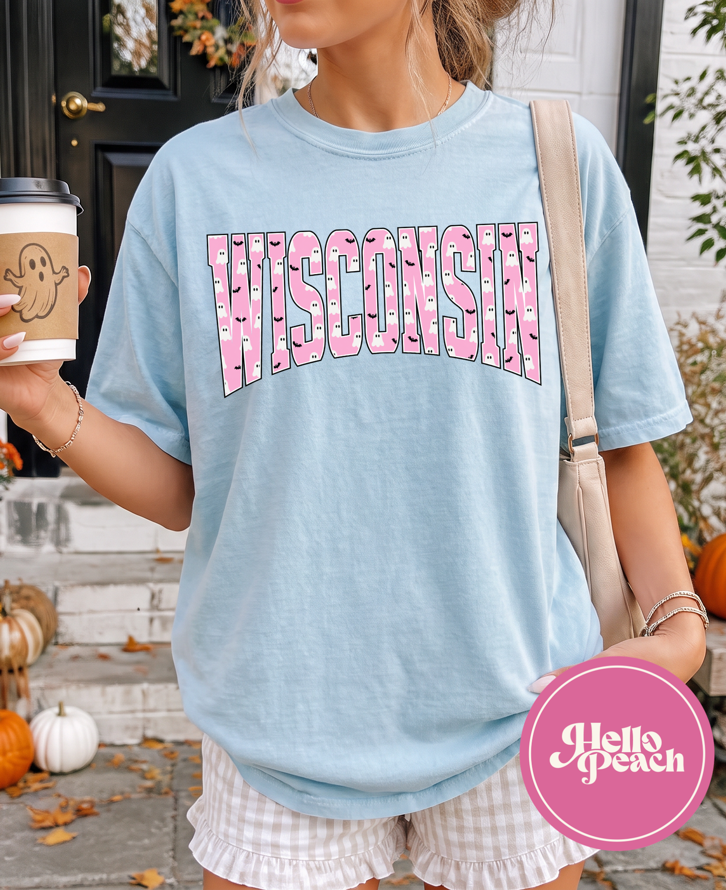 Pink Ghost Wisconsin Tee
