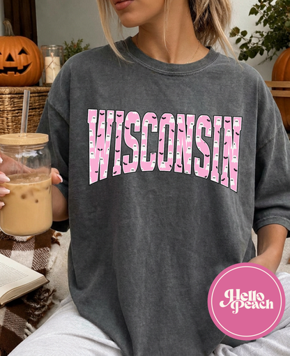 Pink Ghost Wisconsin Tee