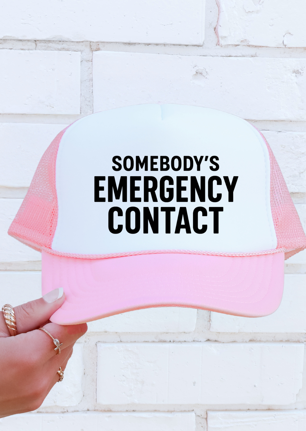 Emergency Contact Trucker Hat