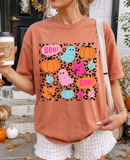 Colorful Fall Ghosts Tee