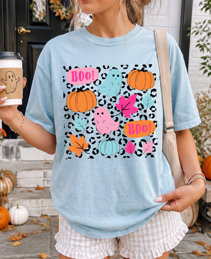 Colorful Fall Ghosts Tee