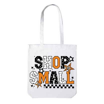Shop Small Orange & Black Tote Bag
