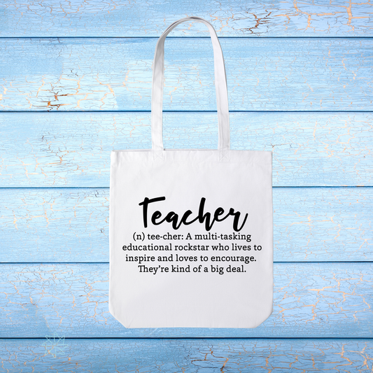 Teacher Definition Tote Bag