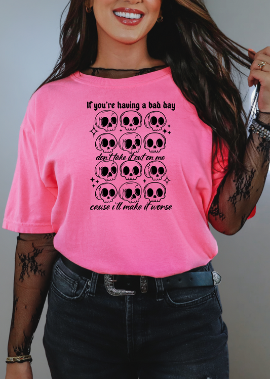 Bad Day Skelly Tee