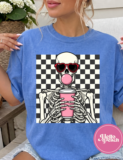 Bubblegum Skeleton Tee