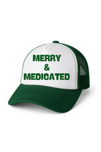Merry & Medicated Trucker Hat