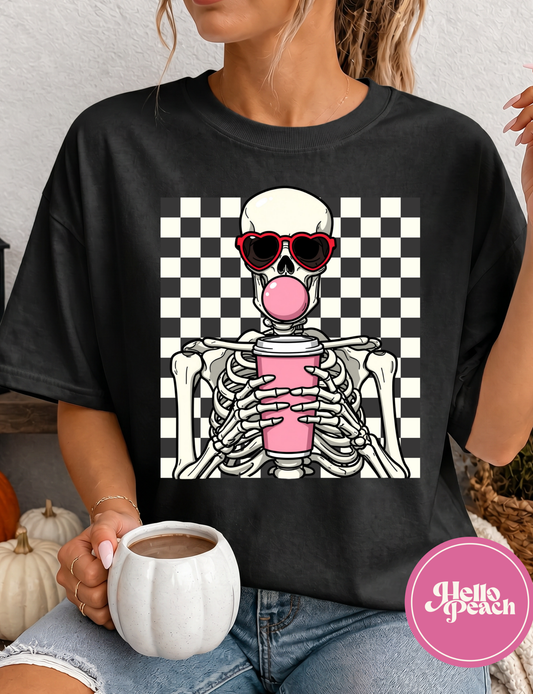 Bubblegum Skeleton Tee
