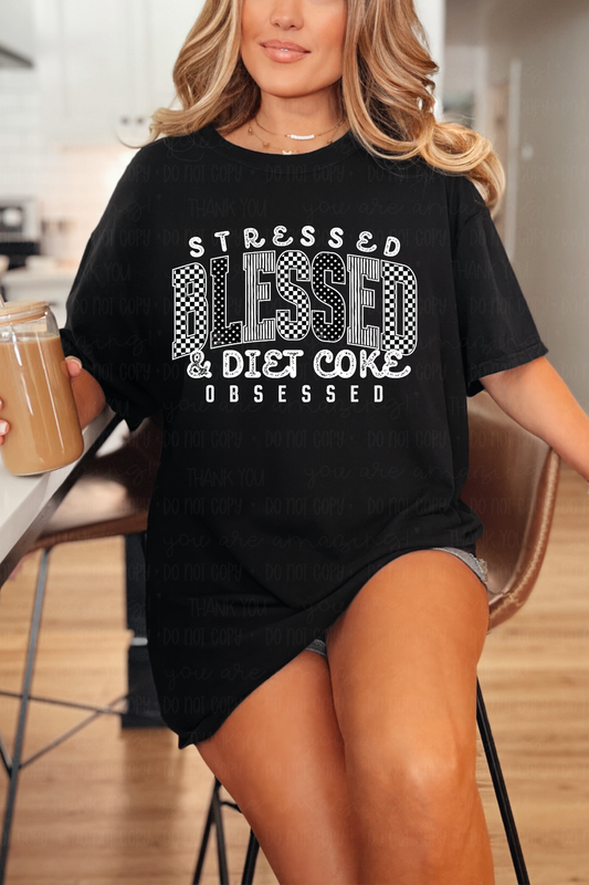 Stressed Blessed Obsessed DC Tee or Sweatshirt
