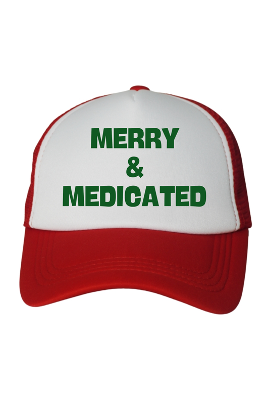 Merry & Medicated Trucker Hat