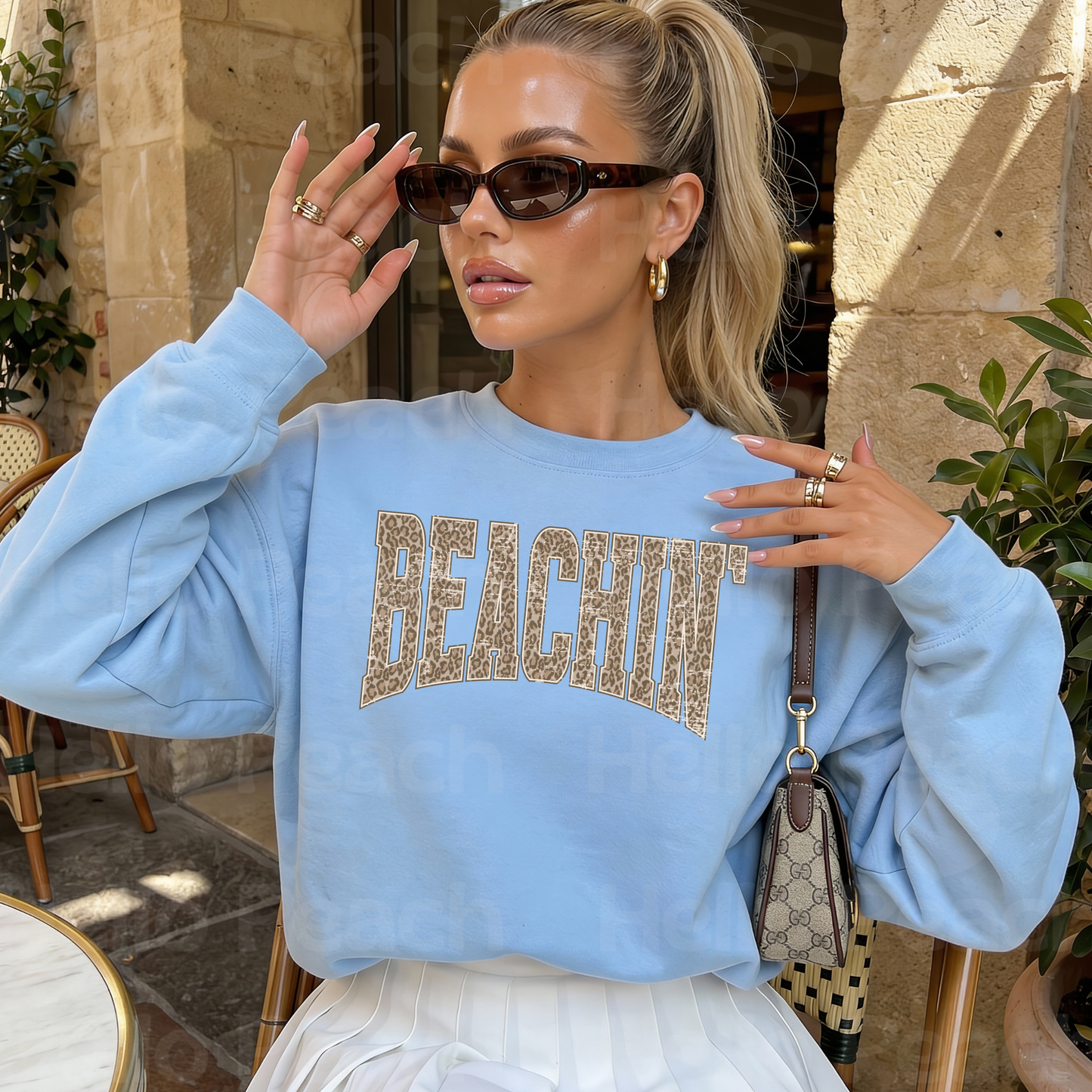 Beachin' Cheetah Tee or Sweatshirt