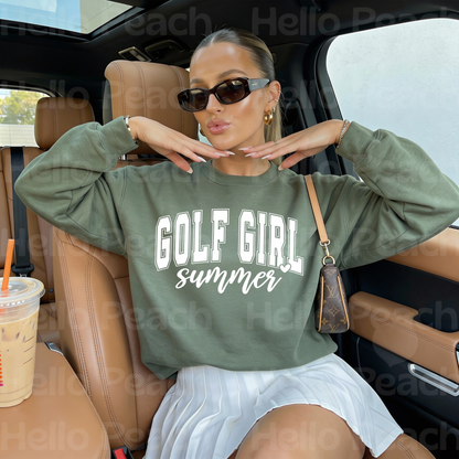 Golf Girl Summer Tee Or Sweatshirt