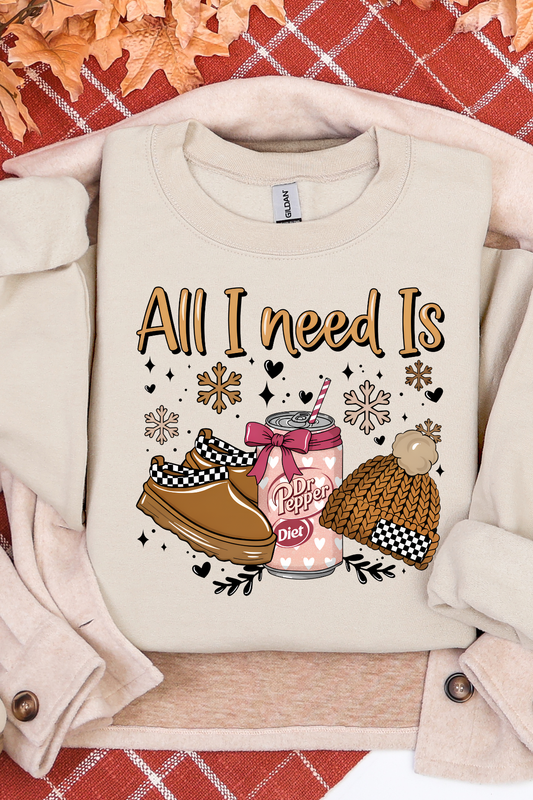 All I Need Is a Diet DP & The Basics Sweatshirt