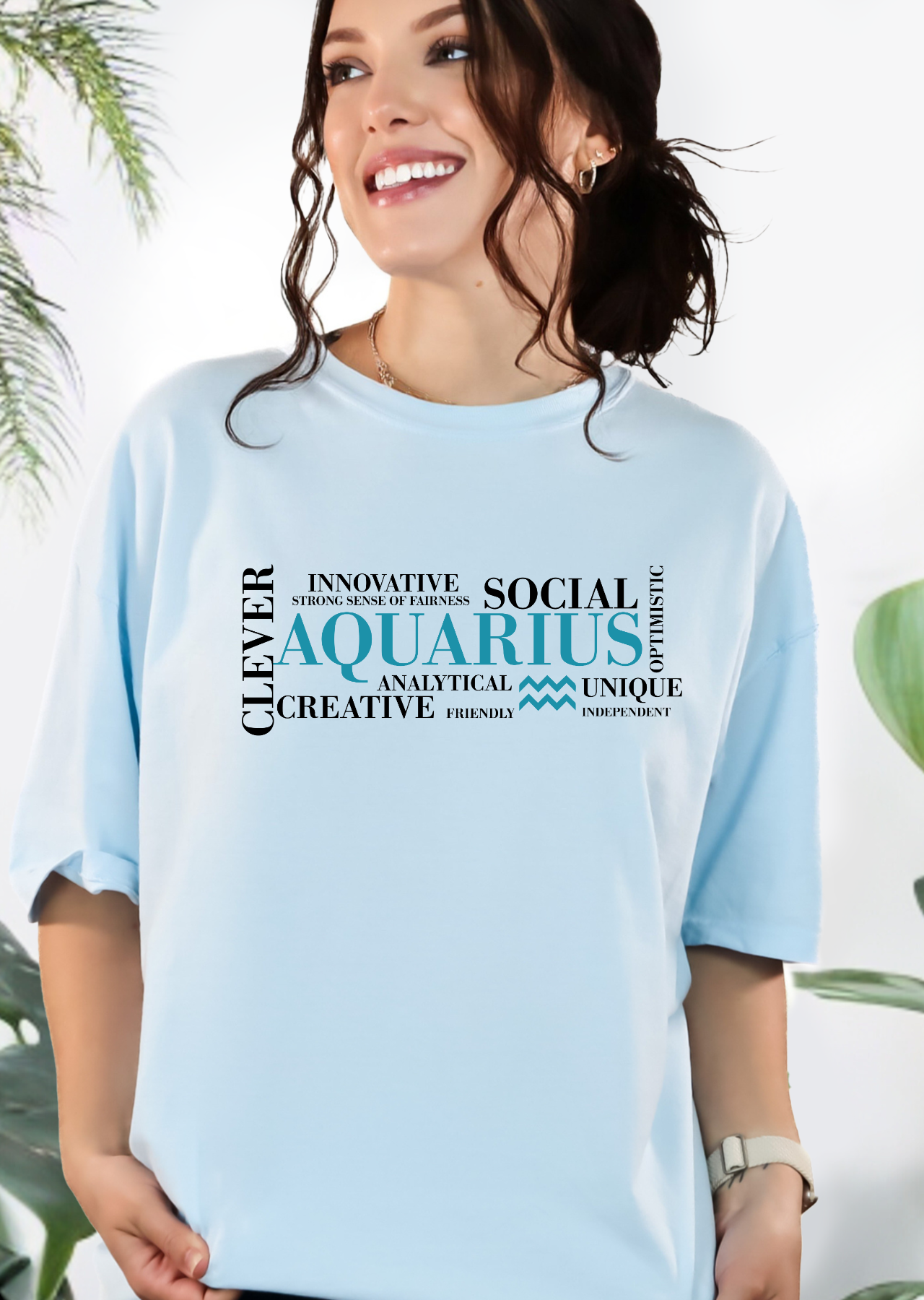 Aquarius Zodiac Tee – Creative, Clever & Unapologetically Unique