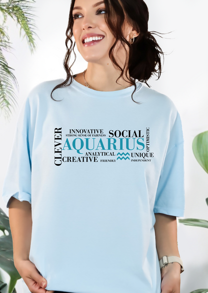 Aquarius Zodiac Tee – Creative, Clever & Unapologetically Unique