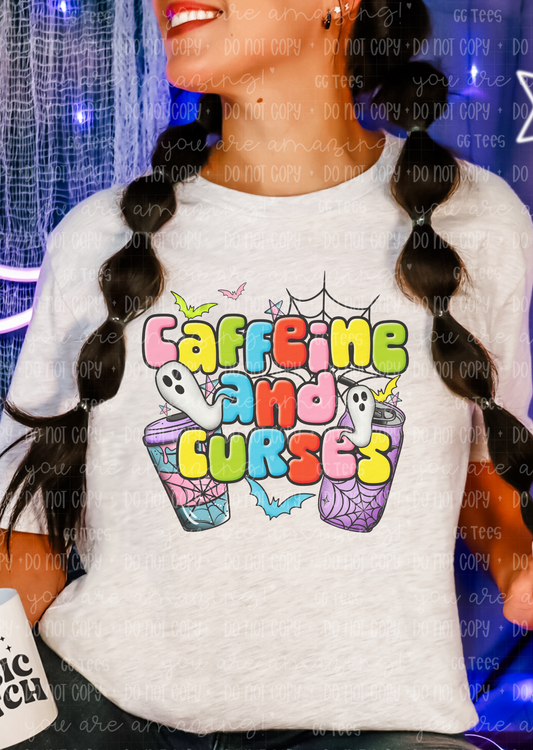 Caffeine & Curses Tee
