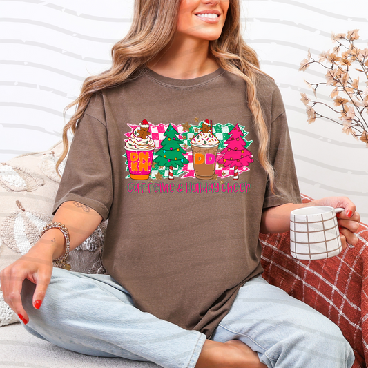 Caffeine & Holiday Cheer Tee