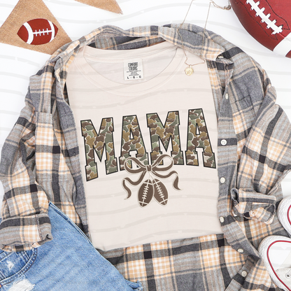 Camo Mama Coquette Bow Tee