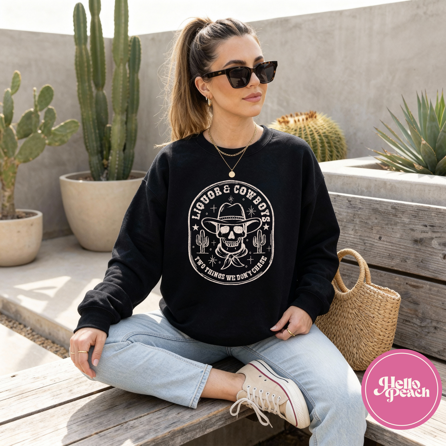 Liquor and Cowboys Crewneck