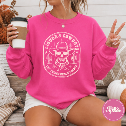 Liquor and Cowboys Crewneck