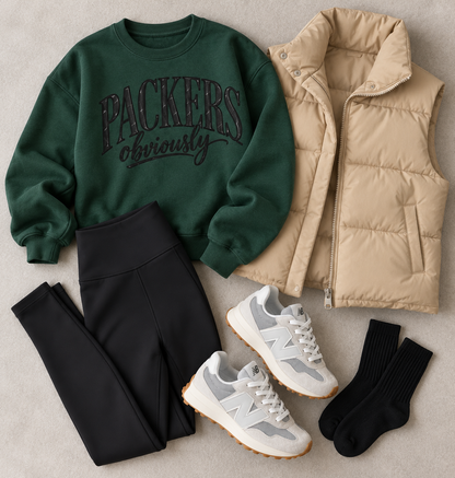 Packers Obviously Crewneck + Amazon Finds
