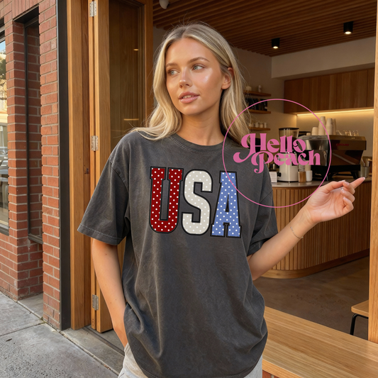 Polka Dot USA Tee