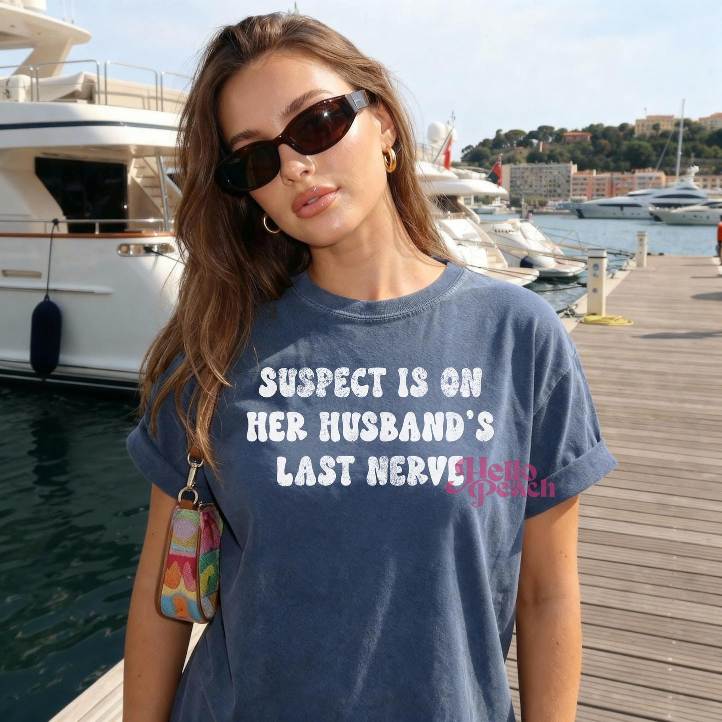 On Husband's Last Nerve Tee